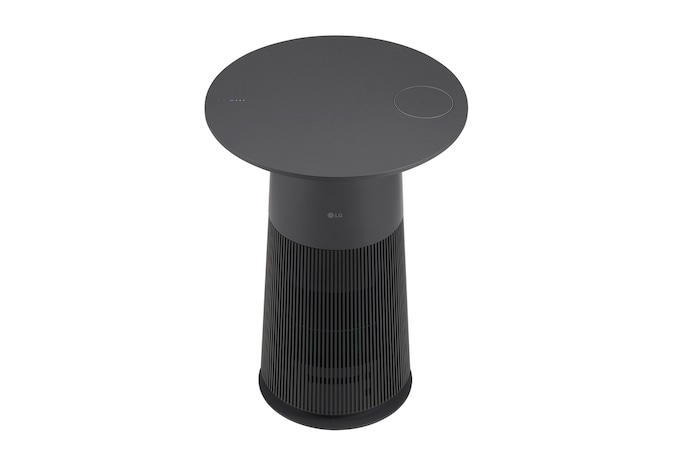 LG ラウンド型 ：マルチ機能空気清浄機 PuriCare AeroFurniture ブラック, AS207PKU0