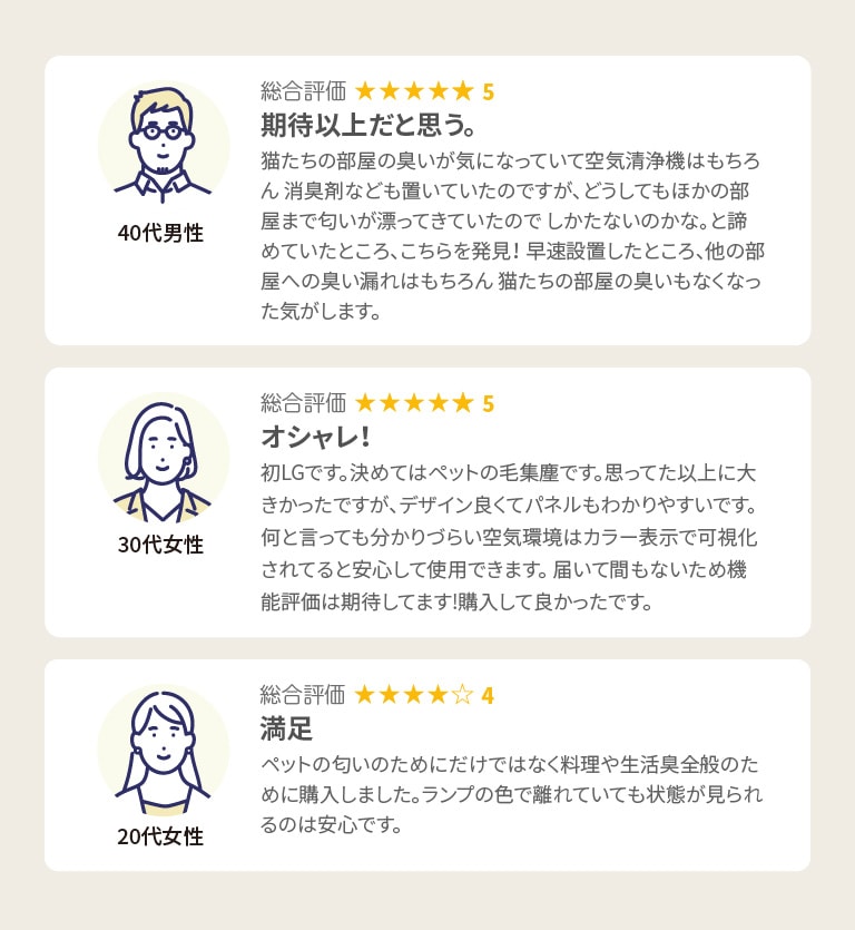 LG PuriCare™ お客様の声