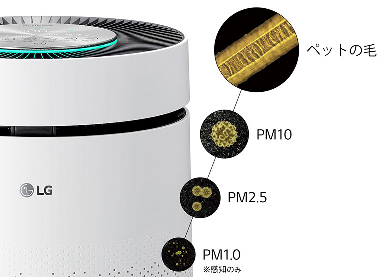 ペットの抜け毛、微細な粒子も逃さずキャッチ