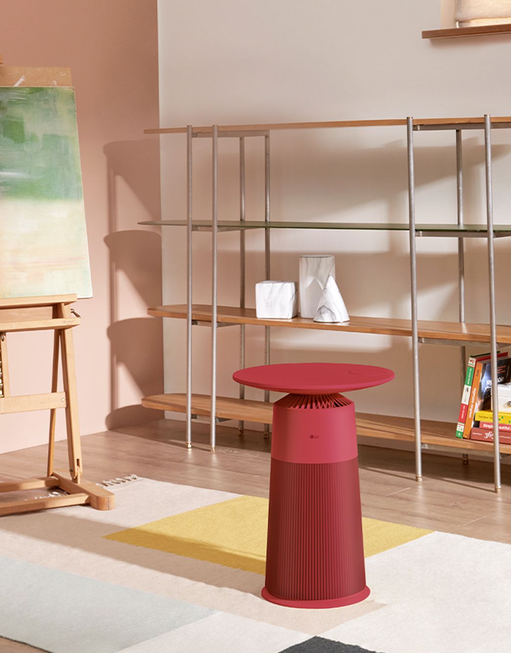 ワインレッド 空気清浄機 シャープ×アデランス 共同開発第4弾＞プラズマクラスターと加湿の