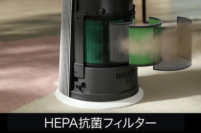 LG ラウンド型:マルチ機能空気清浄機 PuriCare AeroFurniture ホワイト, AS207PWU0