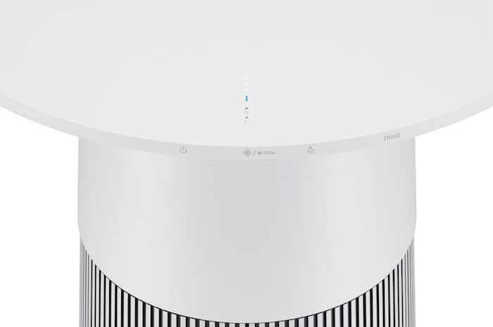 LG ラウンド型:マルチ機能空気清浄機 PuriCare AeroFurniture ホワイト, AS207PWU0