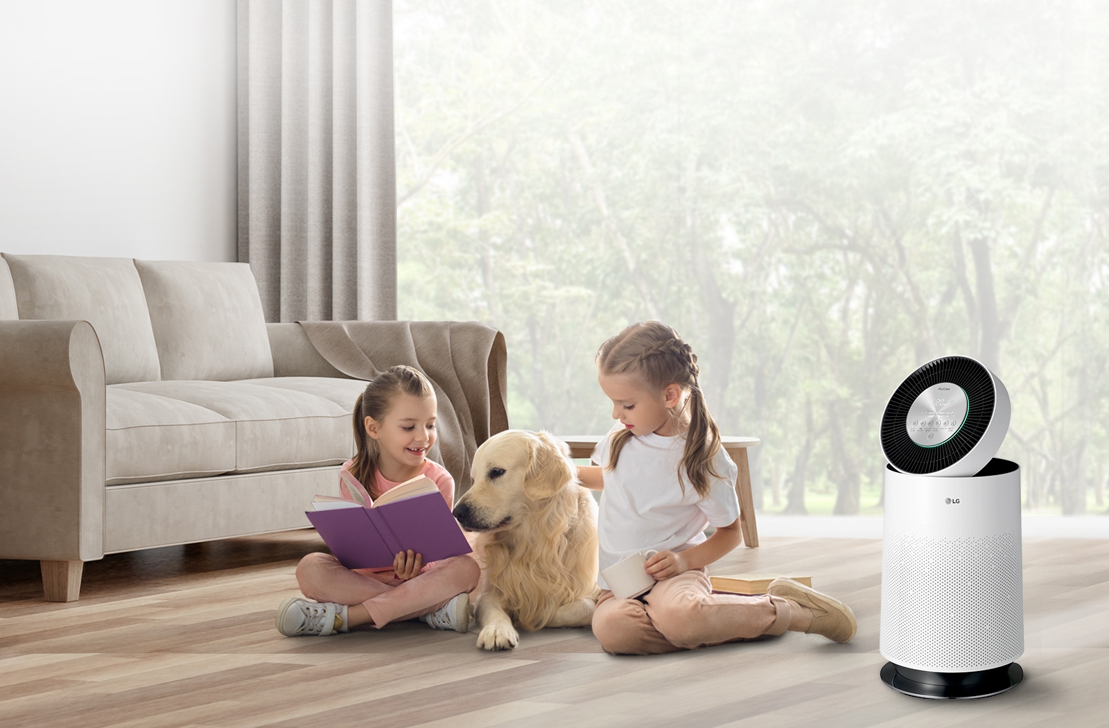 PuriCare Pet ペットモード搭載空気清浄機 ホワイト ペット向け空気清浄機「LG PuriCare™ Pet Hit」を順次発売