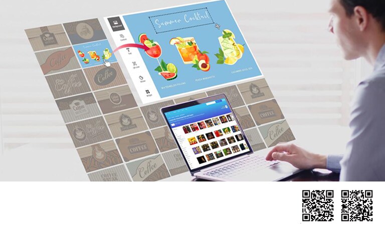 サイネージで再生することを目的とするコンテンツを作成するため、パートナーコンテンツが活用されている。