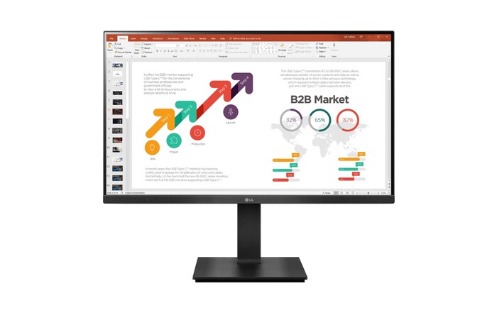 LG 没入感を高める3辺フレームレスデザイン27インチフルHDモニター, 27BP450Y-B