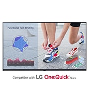 webOS 4K スタンダードサイネージ 43UL3J-N の正面画像	