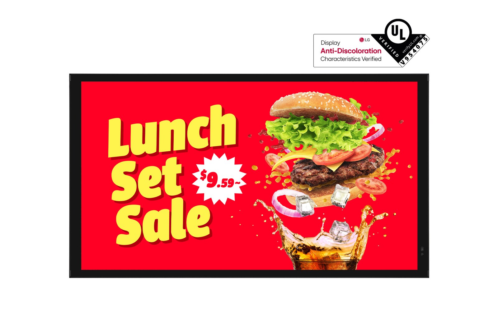 Front view of IP規格の屋外用高輝度ディスプレイ 55XE4P-M