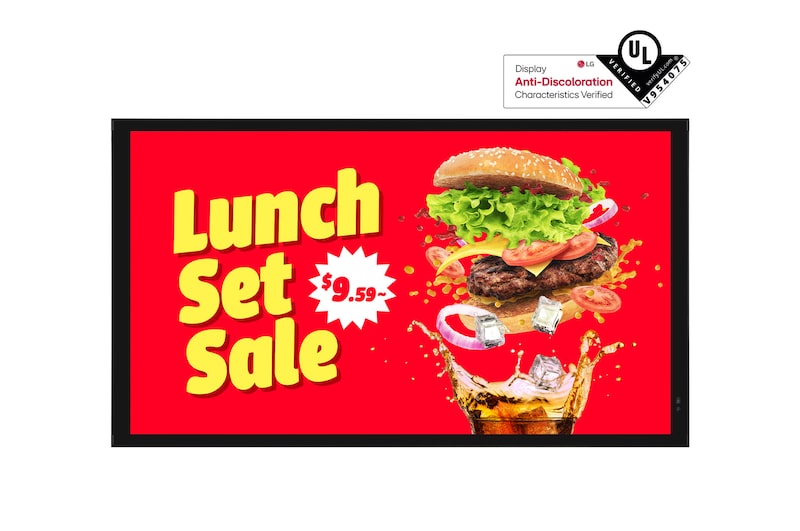 Front view of IP規格の屋外用高輝度ディスプレイ 55XE4P-M