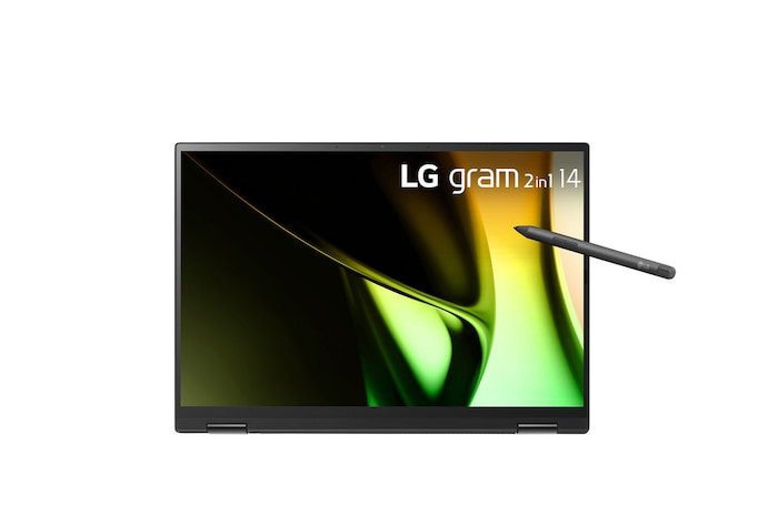 Front view of tablet mode