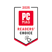 A image of 2025 PCMag Readers' Choice Award logo