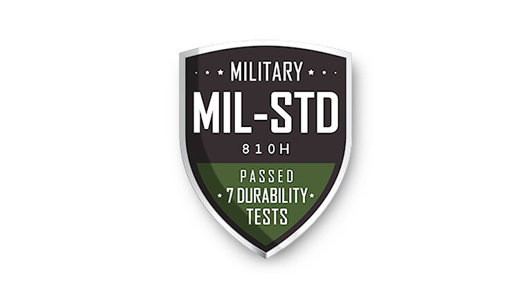 gram のボディは、厳しい MIL-STD 810H 米国国防総省の 耐久性と信頼性の規格をクリアしています。