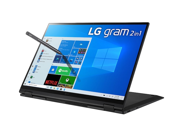 LG Windows 10 Home (64bit)/16.0インチ/2in1/タッチ/第11世代インテル® Core i7/1480g/最大28.5時間駆動/メモリ 16GB SSD 512GB, 16T90P-KA75J