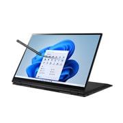 Windows 11 Home/16.0インチ(タッチパネル IPS液晶 縦横比16:10)/第11世代インテル® Core™ i7/1480g/最大24.5時間駆動/メモリ 16GB SSD 1TB 16T90P-KA78J の正面画像	