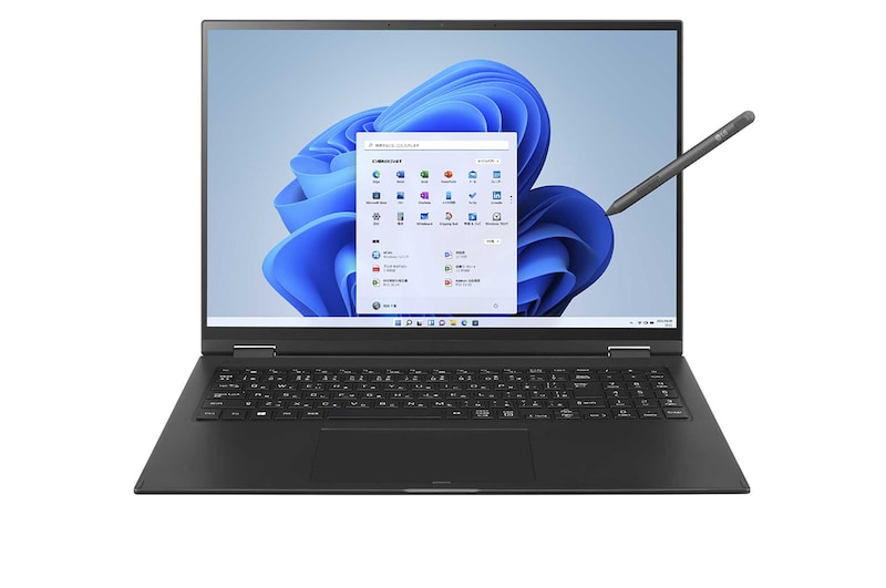 LG gram 2in1/Windows 11 Home/16.0インチ360ﾟ回転タッチパネルIPS液晶/LG Stylus Pen/第13世代インテル® Core™ i7/1480g/最大22.5時間駆動/メモリ 16GB SSD 1TB, 16T90R-KA78J