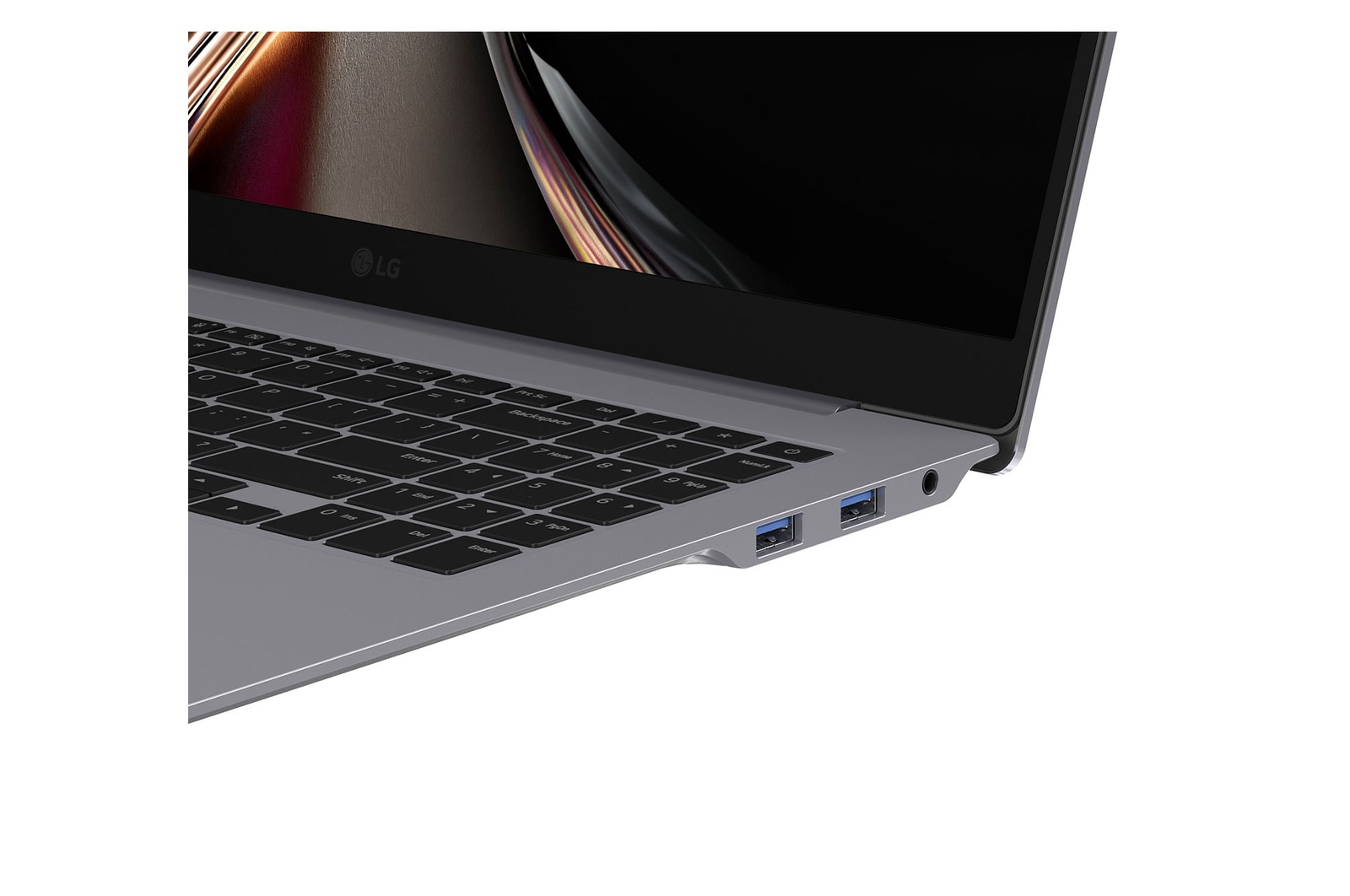 ノートパソコンの画面が2つのセクションに分かれており、片側にはAI gram chat on-device、もう片側にはCloud上のAI gram chat cloudが表示されている画像。On-DeviceとCloudのAIチャットインターフェースを対比して示している。