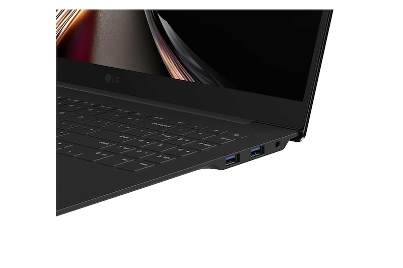 ノートパソコンの画面が2つのセクションに分かれており、片側にはAI gram chat on-device、もう片側にはCloud上のAI gram chat cloudが表示されている画像。On-DeviceとCloudのAIチャットインターフェースを対比して示している。