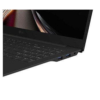 ノートパソコンの画面が2つのセクションに分かれており、片側にはAI gram chat on-device、もう片側にはCloud上のAI gram chat cloudが表示されている画像。On-DeviceとCloudのAIチャットインターフェースを対比して示している。