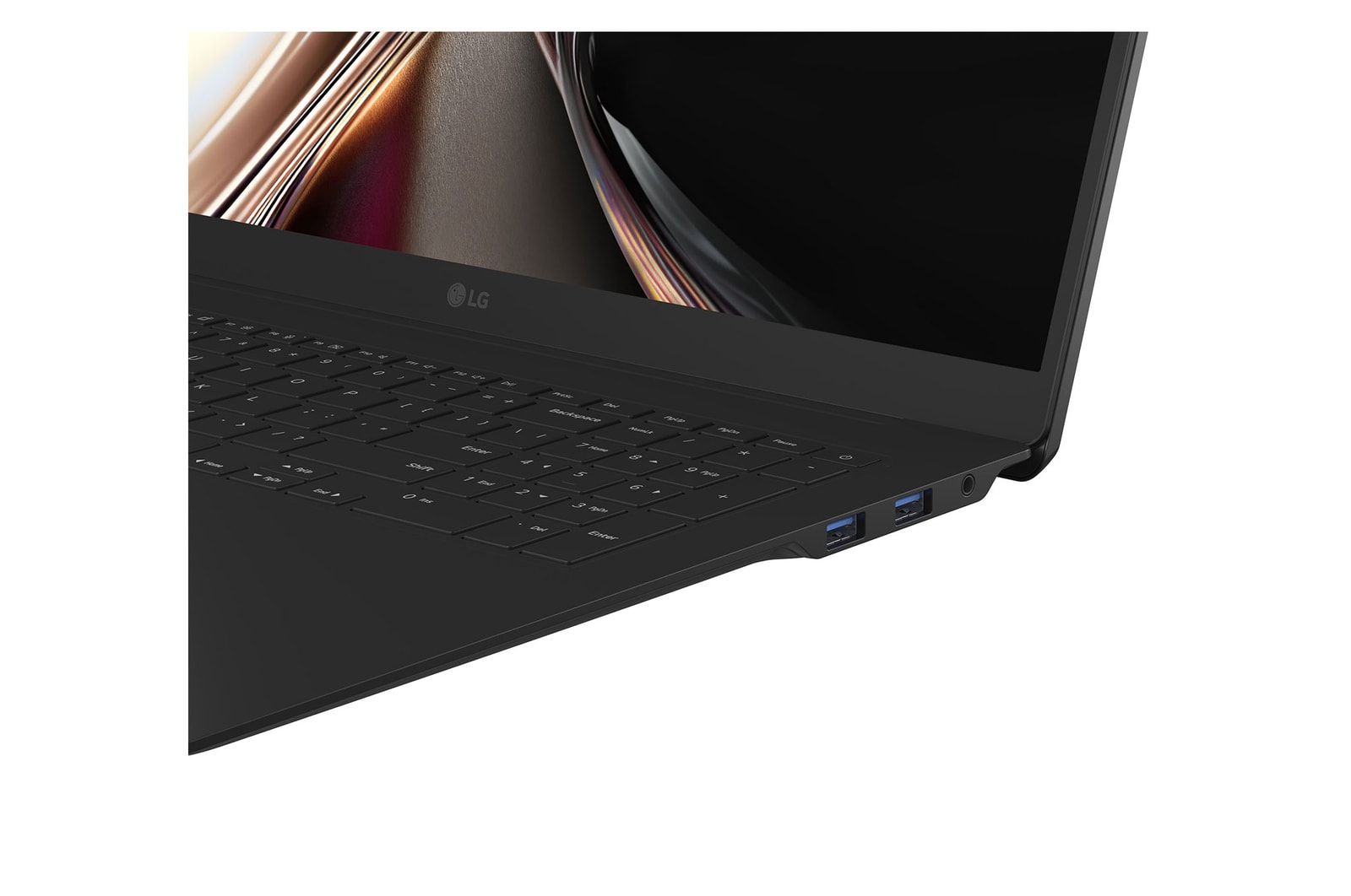 ノートパソコンの画面が2つのセクションに分かれており、片側にはAI gram chat on-device、もう片側にはCloud上のAI gram chat cloudが表示されている画像。On-DeviceとCloudのAIチャットインターフェースを対比して示している。