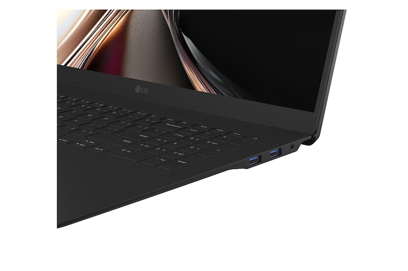 ノートパソコンの画面が2つのセクションに分かれており、片側にはAI gram chat on-device、もう片側にはCloud上のAI gram chat cloudが表示されている画像。On-DeviceとCloudのAIチャットインターフェースを対比して示している。