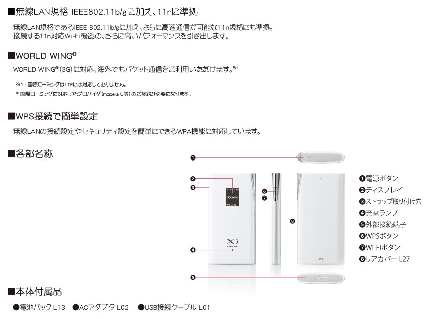 モバイルWi-Fiルーター L-09C - L-09C | LG Japan