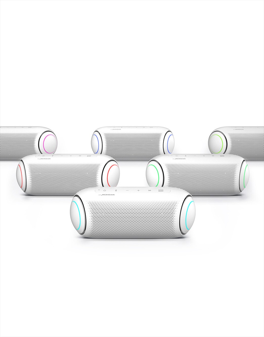 LG XBOOM Go PL7W 白　ワイヤレススピーカー LG XBOOM Go PL7W Portable Bluetooth Speaker with Meridian Audio