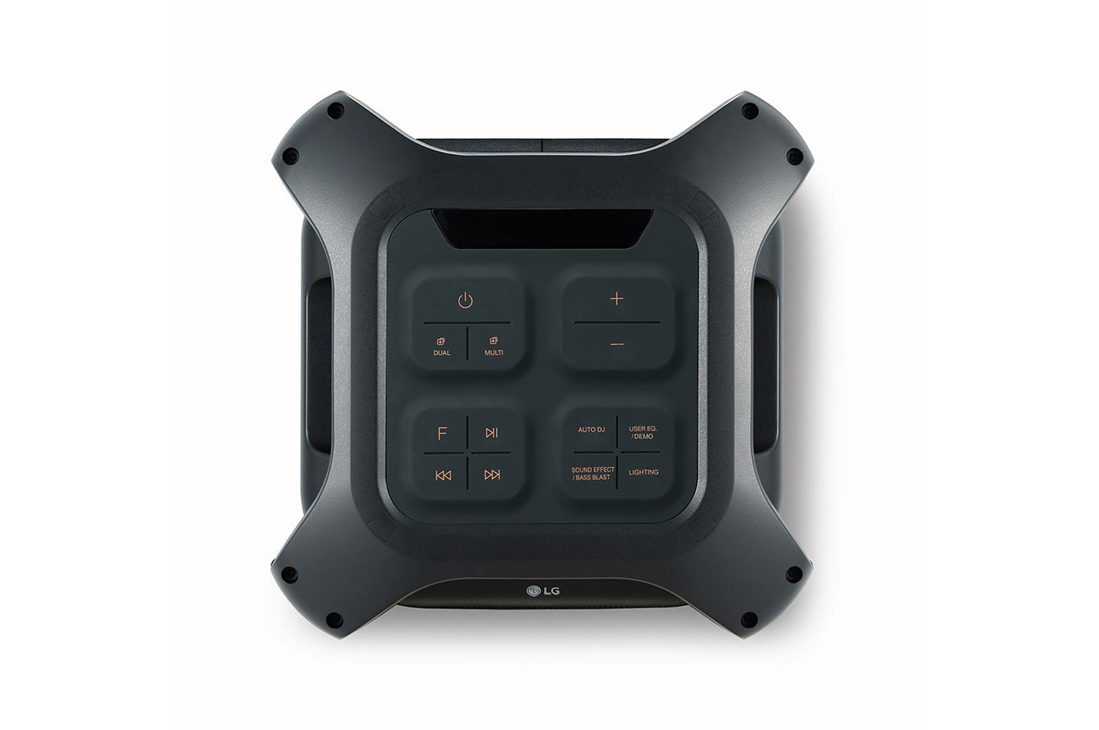 LG 2.0 ch, 550W RMS, FM, LG Sound Sync, ワイヤレスパーティーリンク, フリースタイルデザイン, Bass Blast+, RK7