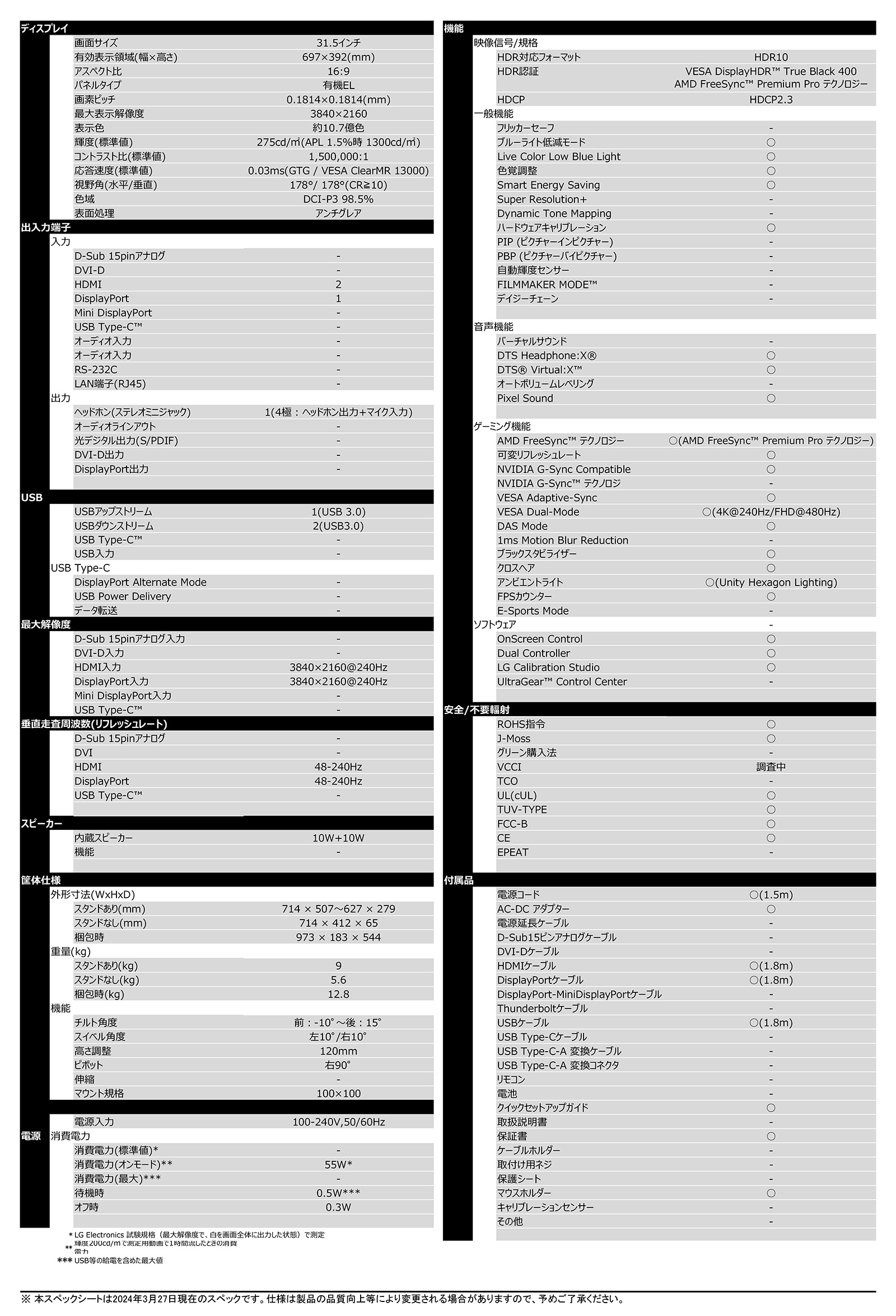 32gs95ue-b spec