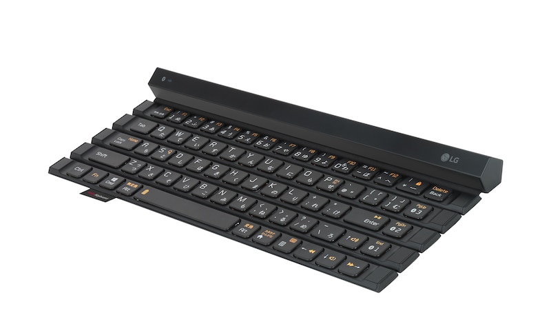 LG Bluetooth ® 3.0対応5段キー&かな対応の新型ロール式キーボード, KBB-710