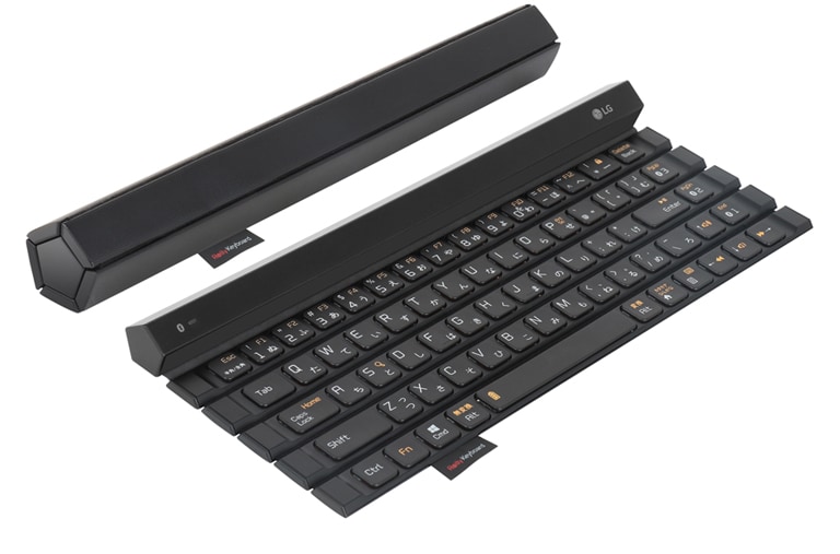 LG Bluetooth ® 3.0対応5段キー&かな対応の新型ロール式キーボード, KBB-710