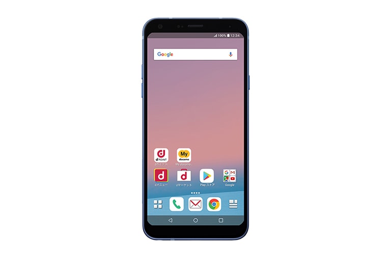 高い性能と先進的なデザインを実現。LG style L-03K の正面画像	