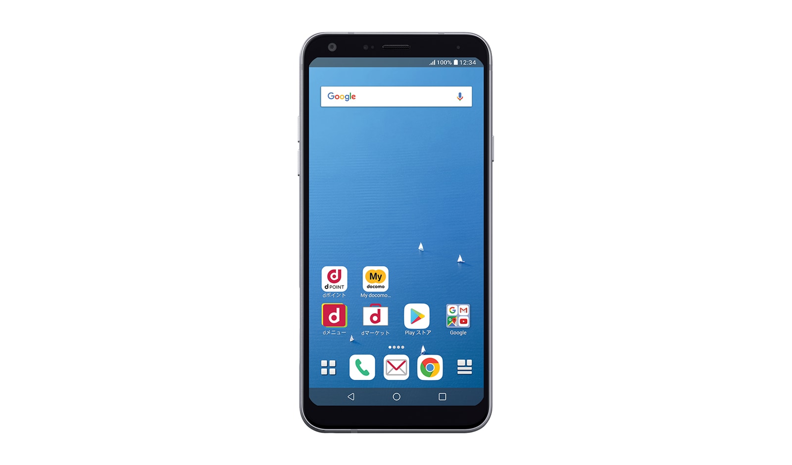 高い性能と先進的なデザインを実現。LG style L-03K の正面画像	