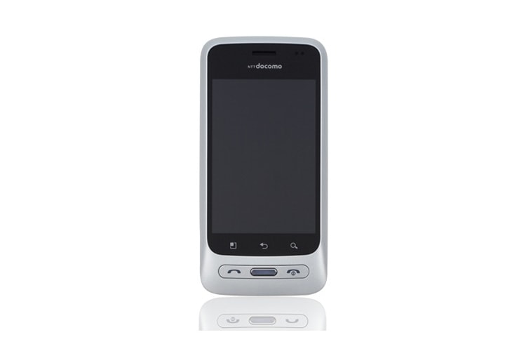 ドコモ スマートフォン Optimus chat L-04C L-04C の正面画像	