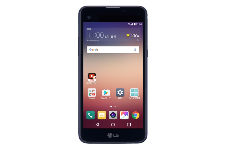 LG X screen&#xff08;J:COM MOBILE&#xff09; LGS02 の正面画像	