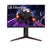 23.8インチ 1ms対応IPSパネル FHD(1920×1080)&#64;144Hz ゲーミングモニター 24GN65R-B の正面画像	