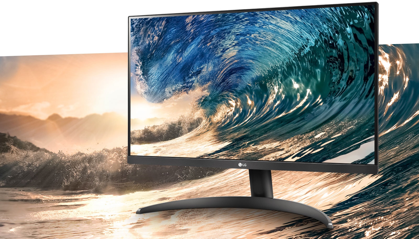 LG フレームレス モニター 24QP500-B 23.8インチ/WQHD mnt-24qp500-05-3-side-