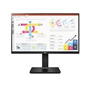 LG 使いやすさを追求した23.8”WQHDモニター仕事を快適にするフレキシブルスタンドを採用, 24QP750-B