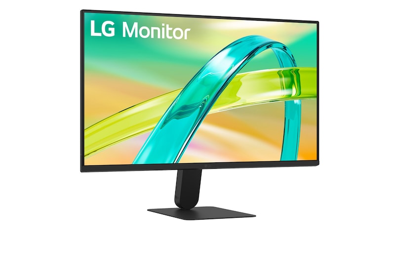 LG FHDモニターの背面ポート（HDMI 2.2、ヘッドホン出力、DC-INを含む）のクローズアップ。