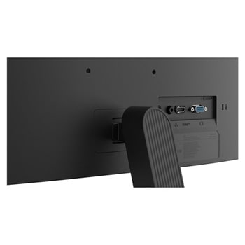 目の負担を軽減するリーダーモードとフリッカーセーフ機能を実演するLG FHDモニター。