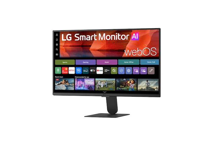 LG webOS搭載 23.8インチ フルHD IPS Smart Monitor AI スマートモニター, 24U511SB-B