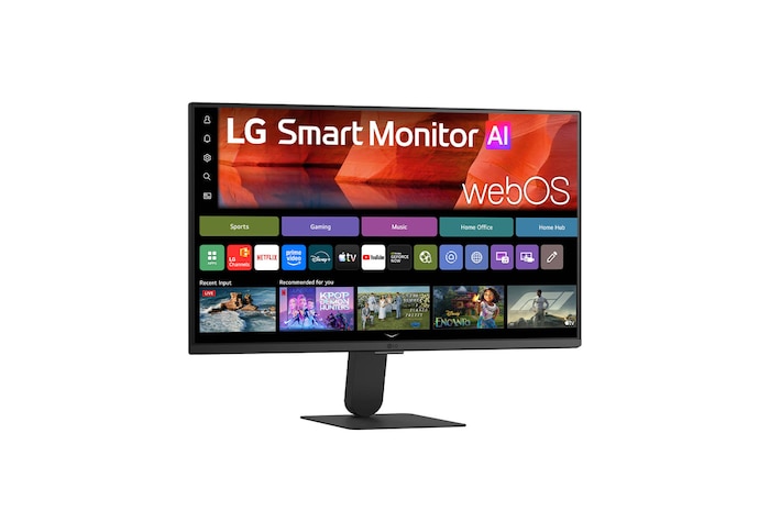 LG webOS搭載 23.8インチ フルHD IPS Smart Monitor AI スマートモニター, 24U511SB-B