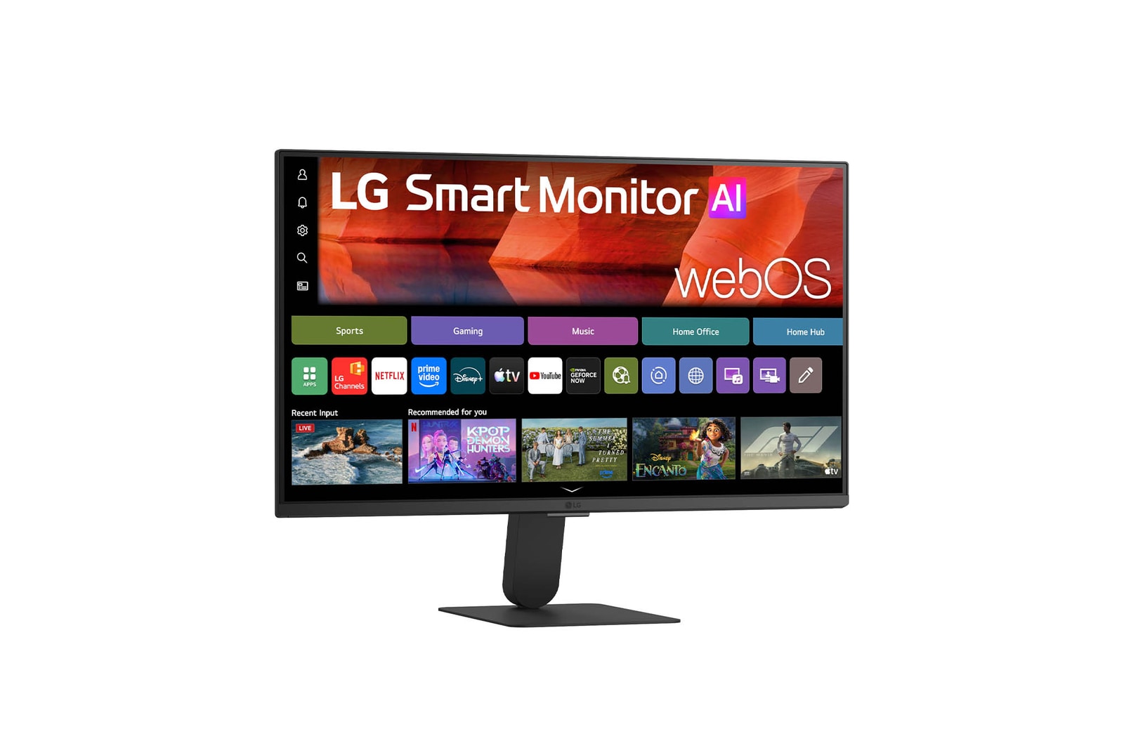 LG webOS搭載 23.8インチ フルHD IPS Smart Monitor AI スマートモニター, 24U511SB-B