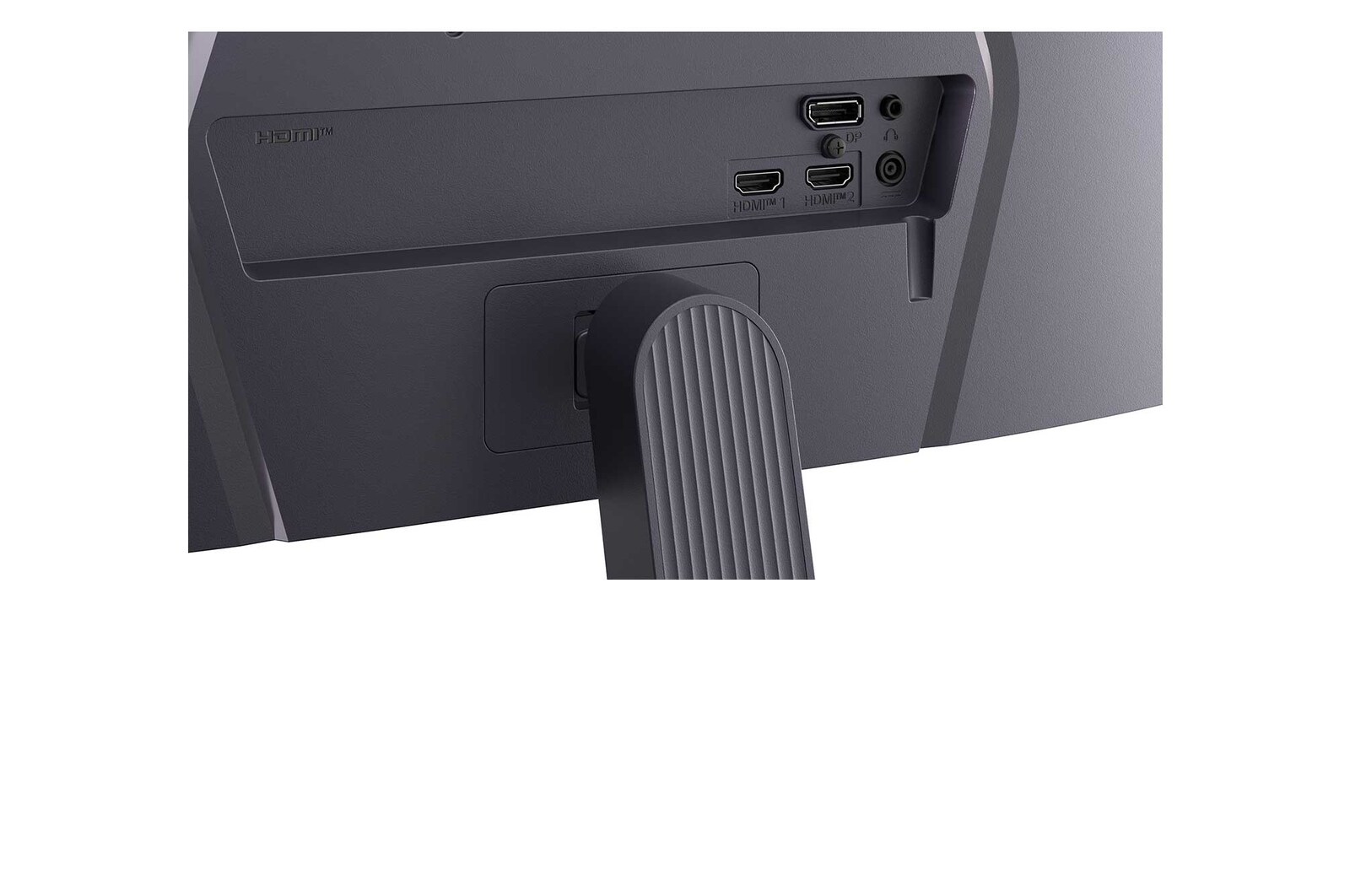 Gambar ini menampilkan monitor gaming UltraGear™ dalam pengaturan meja yang menampilkan adegan game, dengan ikon yang menunjukkan desain tanpa bingkai di tiga sisi, penyesuaian ketinggian, dukungan kemiringan, dan kompatibilitas pemasangan dinding.