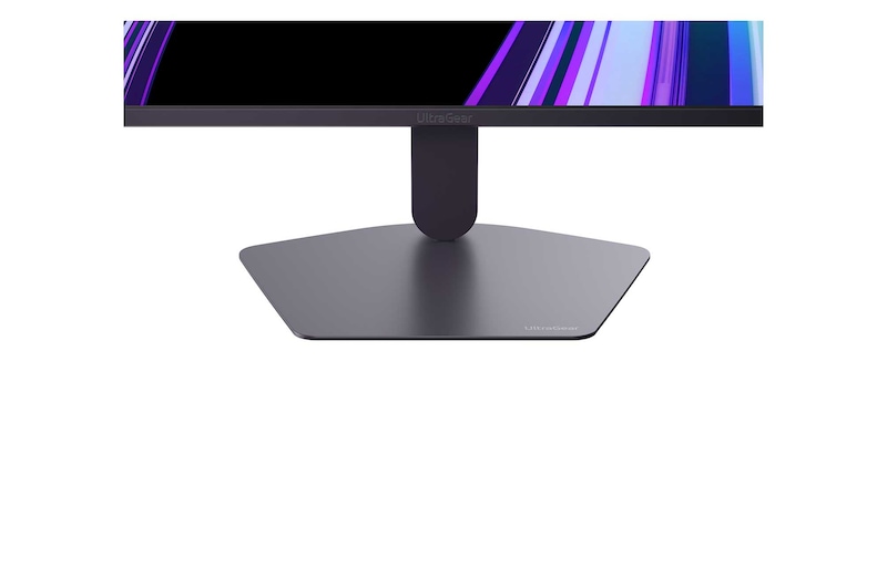 Tampilan belakang monitor gaming yang menunjukkan port konektivitasnya, termasuk dua input HDMI™ 2.0, satu port DisplayPort 1.4 dengan dukungan DSC, dan output H/P 3-pol.