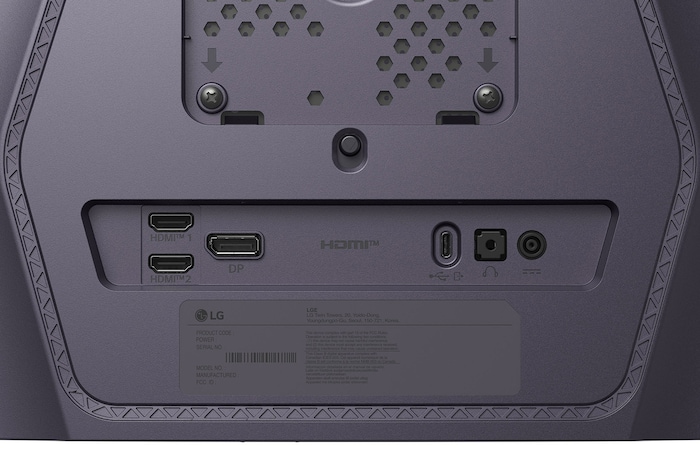 'UltraGear G5 Gaming Monitor (25G590B) featuring DisplayPort 2.1 (UHBR 20) and HDMI 2.1 for ultimate high-refresh-rate and high-resolution gaming