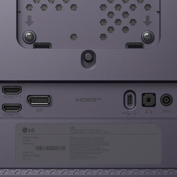 'UltraGear G5 Gaming Monitor (25G590B) featuring DisplayPort 2.1 (UHBR 20) and HDMI 2.1 for ultimate high-refresh-rate and high-resolution gaming