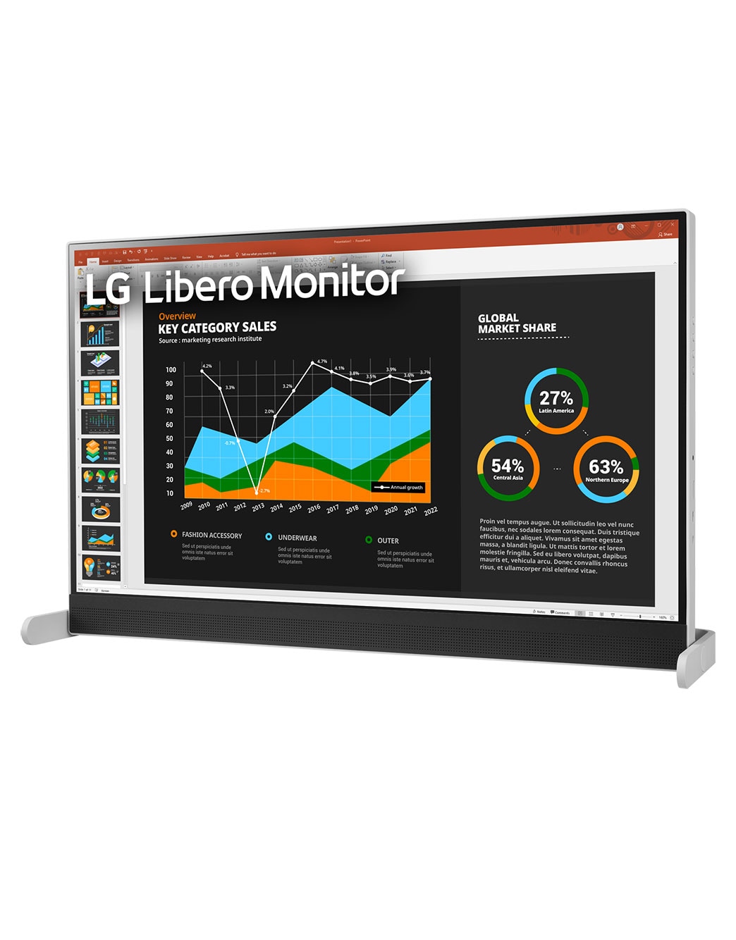 据え置き、吊り下げの2タイプのスタンドを採用 - 27BQ70QC-S | LG JP