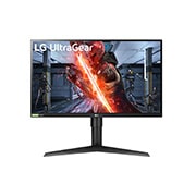 応答速度1ms IPSパネル搭載 LG Ultra Gear™ ゲーミングモニター 27GL83A-B の正面画像	