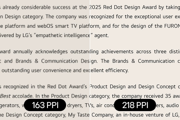 218 PPIのUltraGearゲーミングモニター（27GM950B）は、生産性における精密さと鮮明さが向上します。