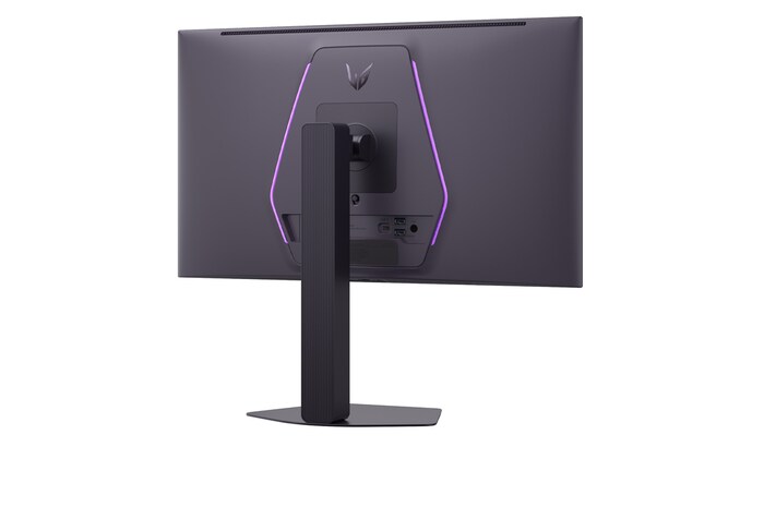 front view of the monitor with the stand down