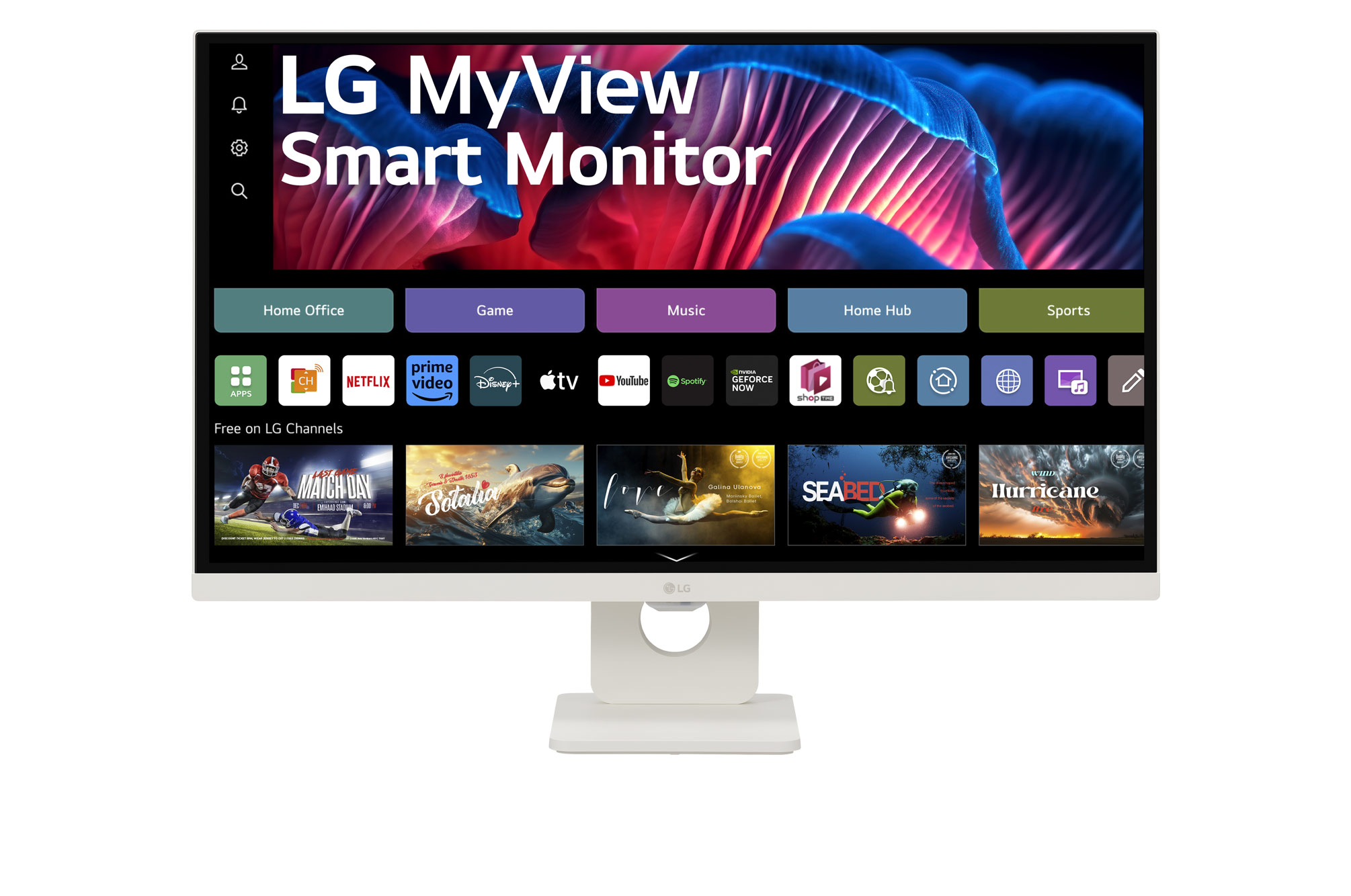 4k 32インチ【LG スマートモニター ディスプレイ】 32SR73U-W myview-smart-32sr73u-